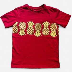 Vintage Pineapple Print Kids T-Shirt